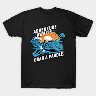 "Sunset Kayak Adventure: Ride the Tide" T-Shirt